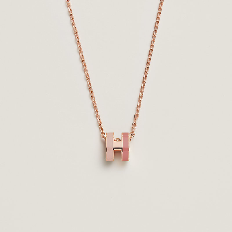 Mini Pop H Rocabar pendant - Pink | Hermès USA
