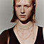 Mix and H necklace, large model, View: Worn, worn, view 2 of 2