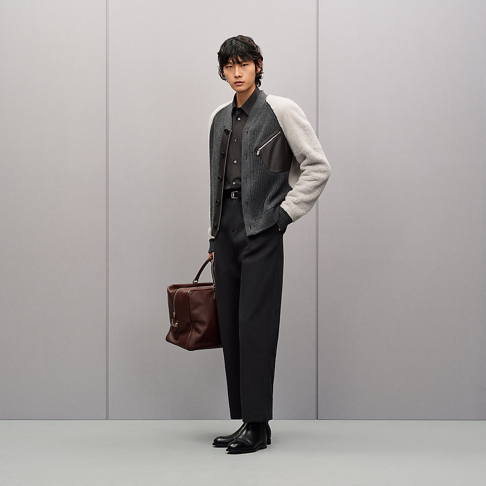Mix maille et shearling