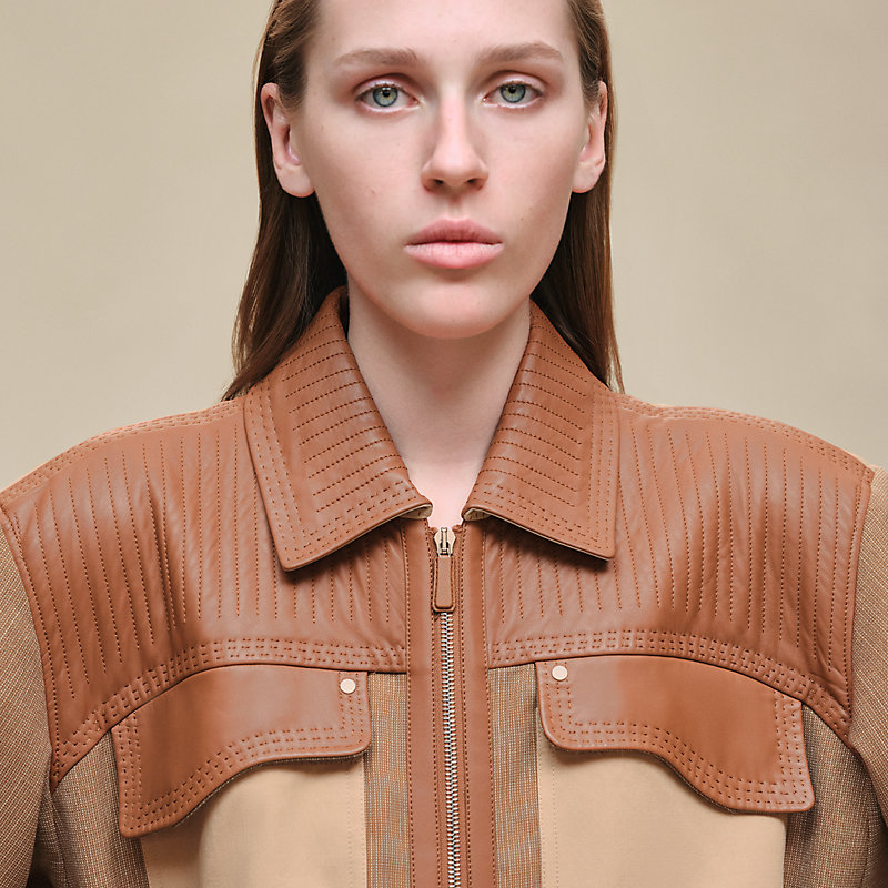 ジャケット・アウター HERMES leather strap trench coat brown 渋谷並木橋店】HERMES エルメス トレンチコート セリエボタン ベルト付