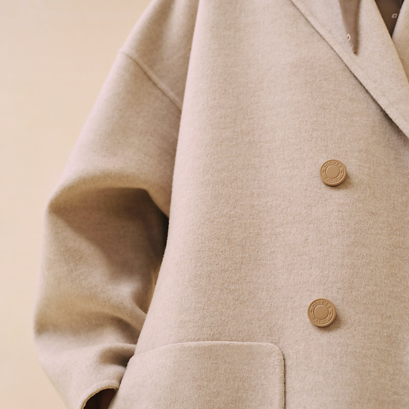 Double breasted Beige wool coat 3158 Double breasted Beige wool coat 3158