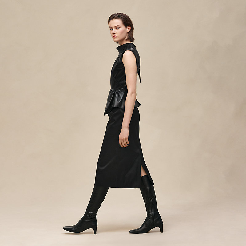 Mixed materials dress