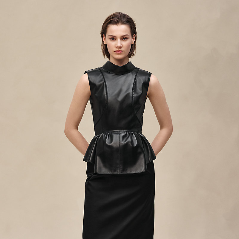Mixed materials dress