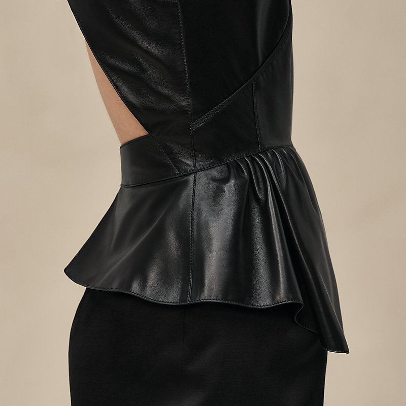 Mixed materials dress