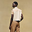 Mixed materials sleeveless jacket, View: Worn, worn, view 4 of 7