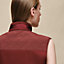 Mixed materials sleeveless jacket, View: Worn, worn, view 6 of 6