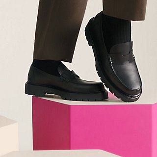 Mocassim Klement - Preto | Hermès Brasil
