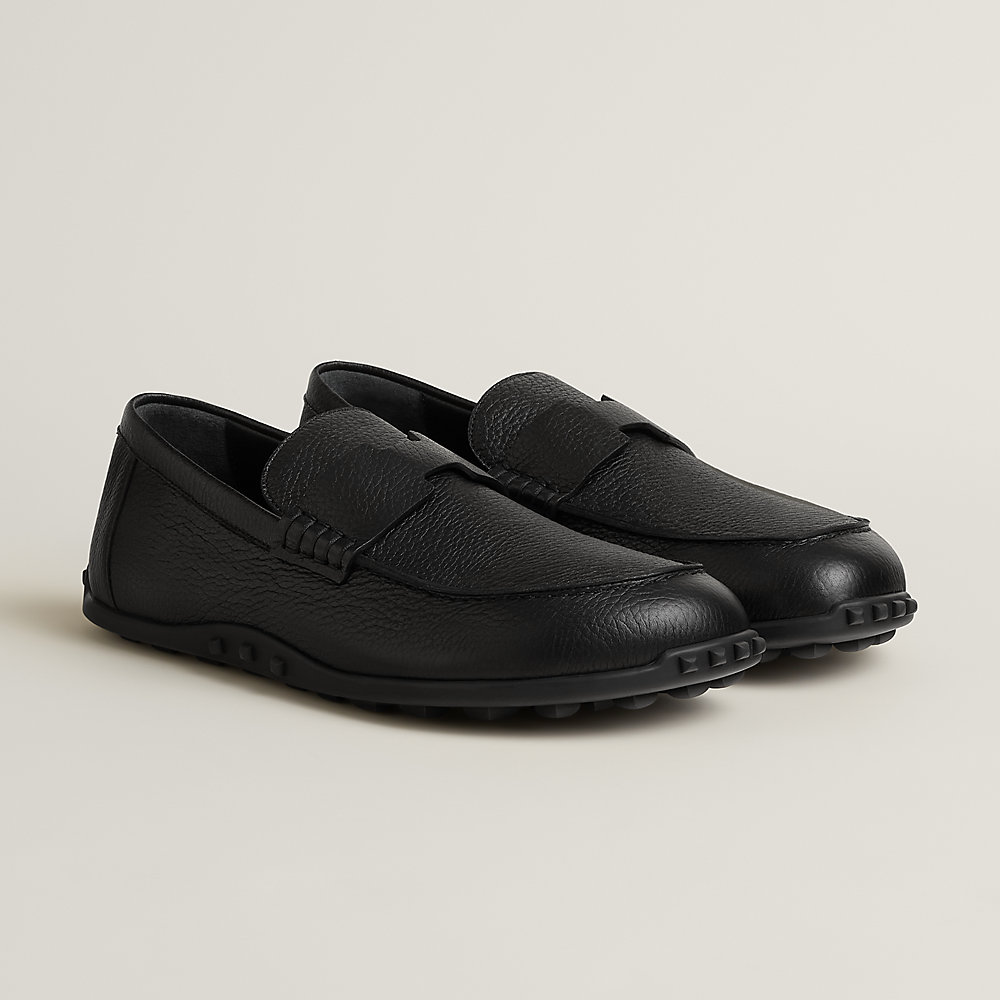 omssami② Mocassim Lazy - Preto | Hermès Brasil