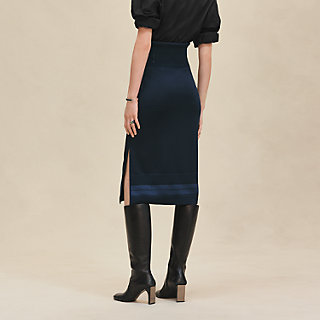 hdxuly Bicolor Knit×Volume Skirt Modular bicolor skirt | Hermès Canada