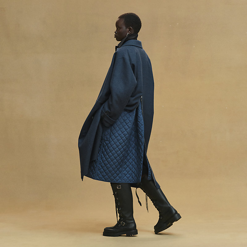 Modular car coat - Blue | Hermès UK