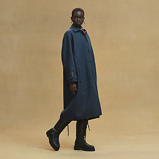 ▲未使用 HERMES 23AW Quilted car coat 44 △未使用 HERMES 23AW Quilted car coat 44 現貨愛馬仕Hermes 23秋冬新款薄