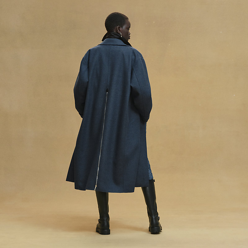 Modular car coat - Blue | Hermès UK