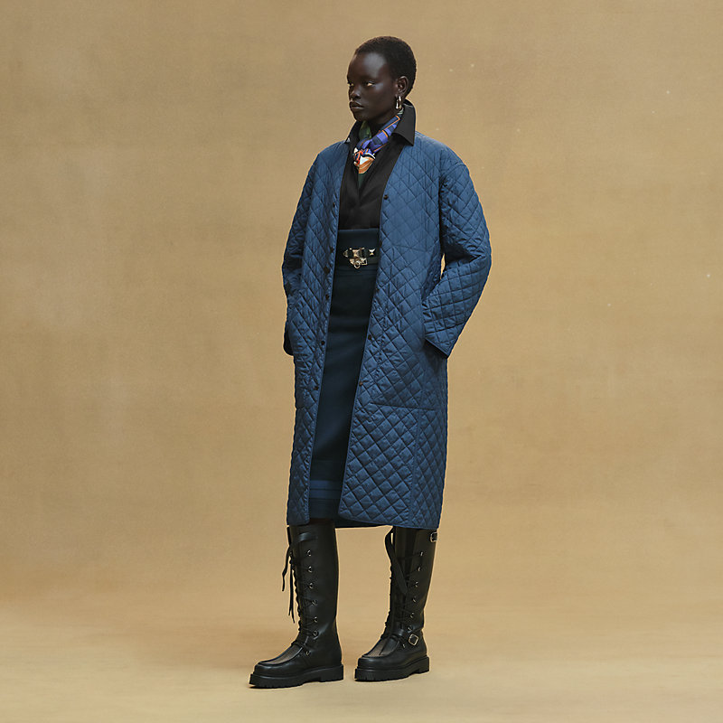 ▲未使用 HERMES 23AW Quilted car coat 44 △未使用 HERMES 23AW Quilted car coat 44 △未使用 HERMES