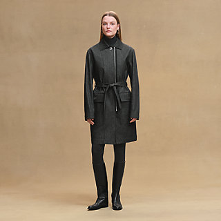 ▲未使用 HERMES 23AW Quilted car coat 44 Modular car coat - Grey | Hermès USA