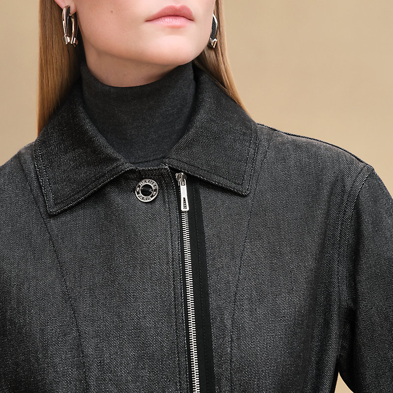 ▲未使用 HERMES 23AW Quilted car coat 44 Modular car coat - Grey | Hermès USA