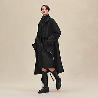 ▲未使用 HERMES 23AW Quilted car coat 44 △未使用 HERMES 23AW Quilted car coat 44