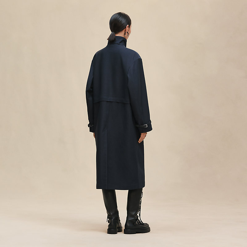 Modular quilted coat - Blue | Hermès UK