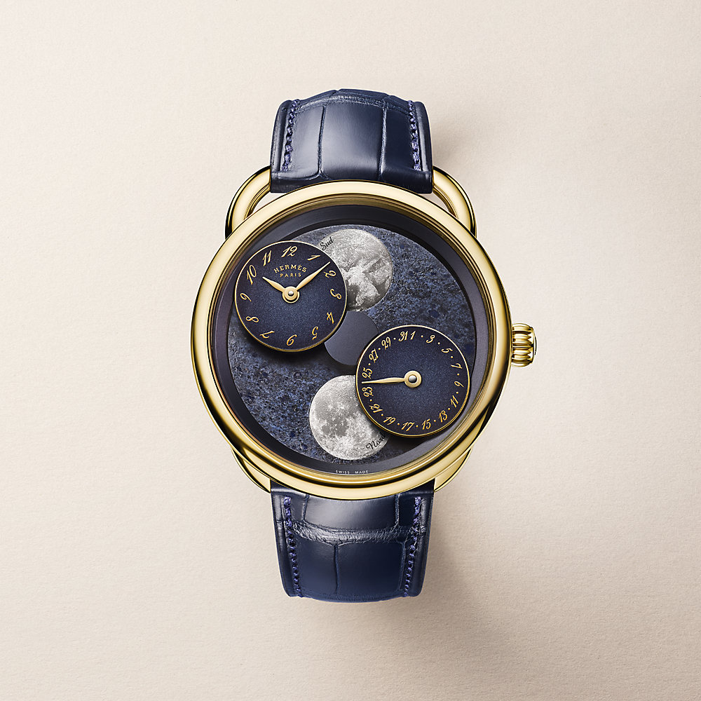 Montre Arceau L'heure de la lune, 43 mm Hermès France