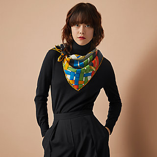 Mors a Jouets Chemise Detail wash scarf 90 | Hermès Singapore