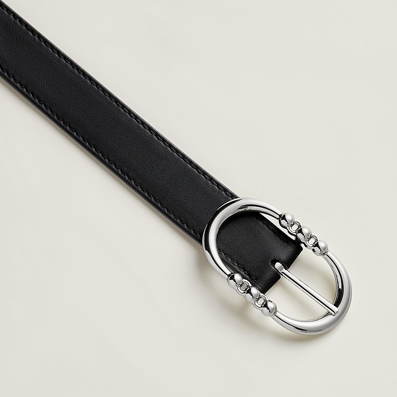 Mors & More 24 reversible belt - Black | Hermès USA