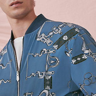 HERMES MORS et Gourmettes ジャケット ブルゾン 50 mors-et-gourmettes-reversible-