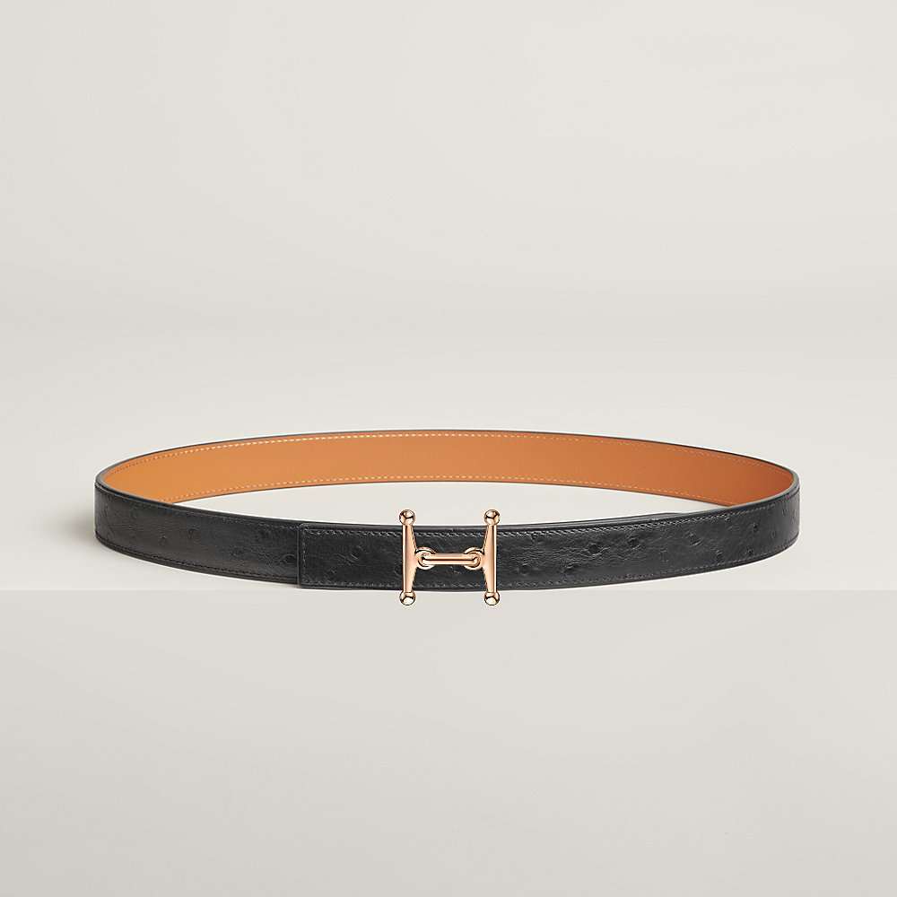 Mors H belt buckle & Leather strap 24 mm | Hermès USA