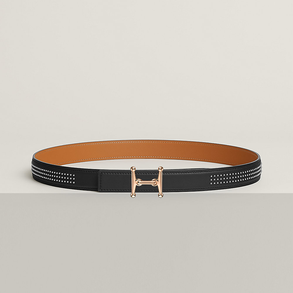 Mors H belt buckle & Leather strap 24 mm | Hermès USA