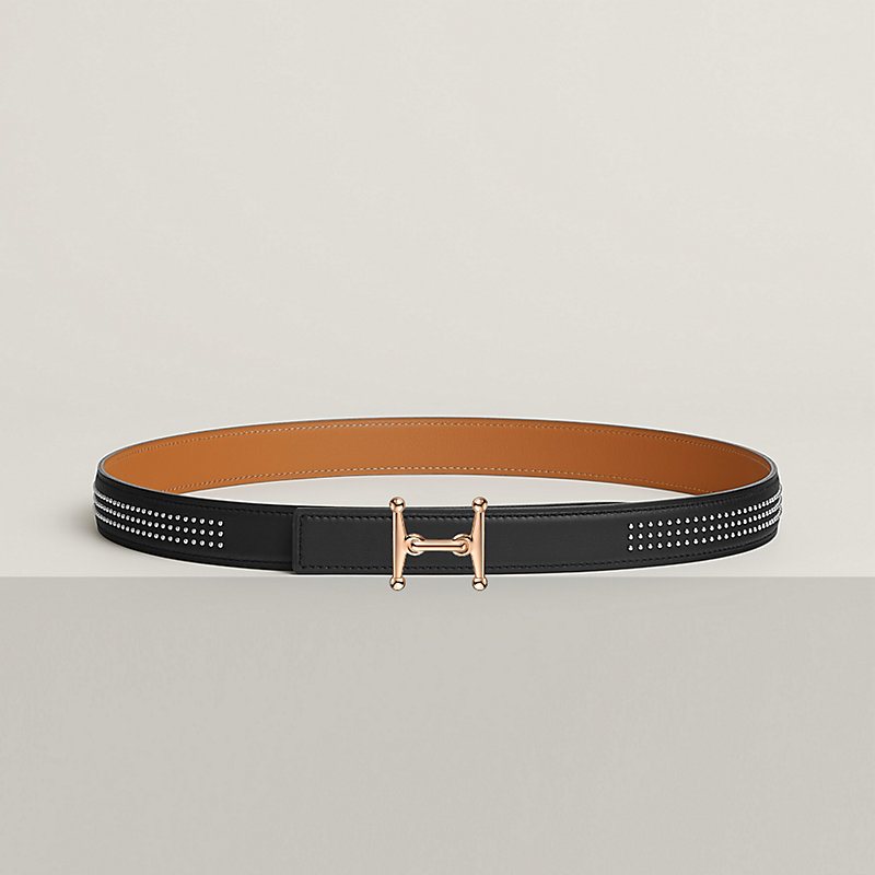 Mors H belt buckle & Leather strap 24 mm | Hermès USA