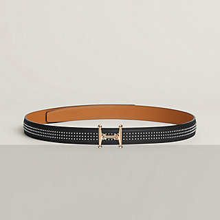 Mors H belt buckle & Leather strap 24 mm | Hermès USA