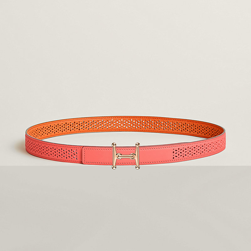 Mors H belt buckle & Reversible leather strap 24 mm