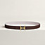 Mors H belt buckle & Reversible leather strap 24 mm, view 1 of 2