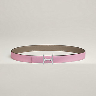 Mors H belt buckle & Reversible leather strap 24 mm | Hermès USA