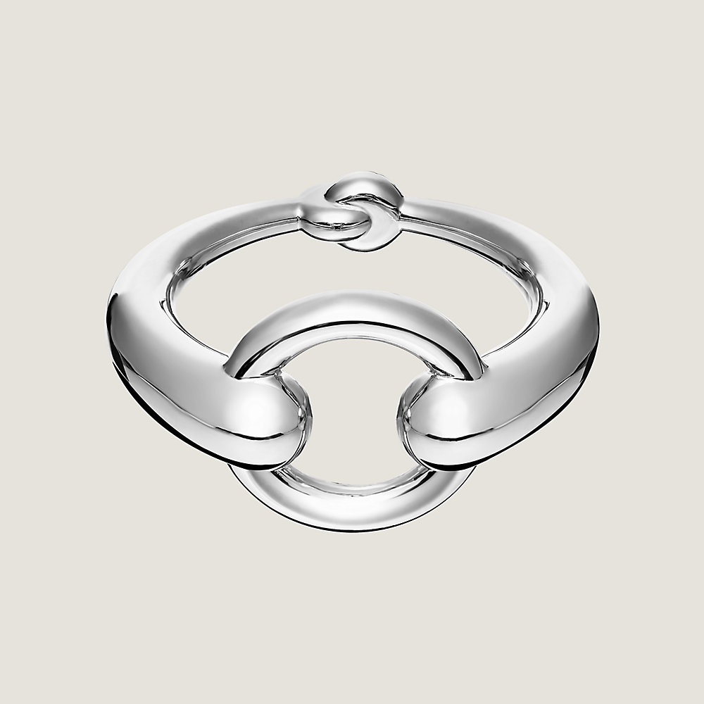 Shop HERMES Mors Scarf Ring (H601433S 00) by HanaFrance