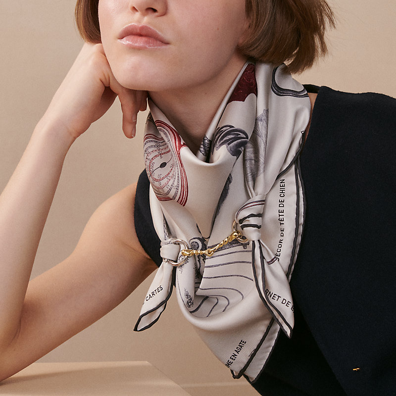 Mors Torsade scarf 90 ring Yellow Hermès Netherlands