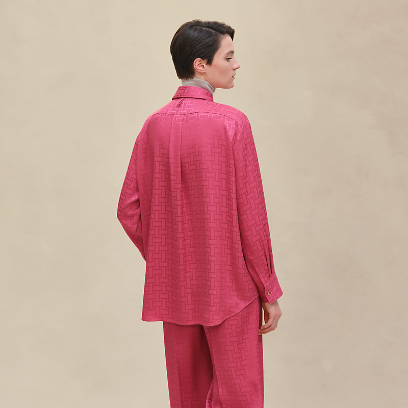 HERMES CIRQUE MOLIER モリエサーカス 長袖シャツ エルメス CIRQUE MOLIER モリエサーカス シルク 長袖シャツ