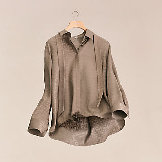 エルメス シルク ニット 36 レディース ベージュ DC2H2612DM