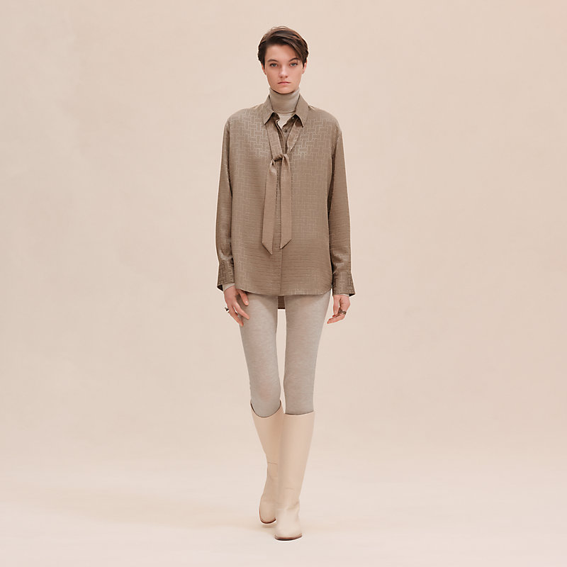 トップス L'Or Asymmetry Collar Shirt 21SS Work Short Sleeve Shirt - 5421 | AS Colour US