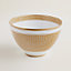 Mosaique au 24 gold punch bowl, View: Worn, worn, view 1 of 3