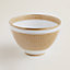 Mosaique au 24 gold punch bowl, View: Worn, worn, view 3 of 3