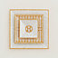 Mosaique au 24 gold set of 3 square plates (n°1 to 3), View: Worn, worn, view 1 of 2