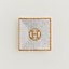 Mosaique au 24 gold square plate n°1, View: Worn, worn, view 1 of 2