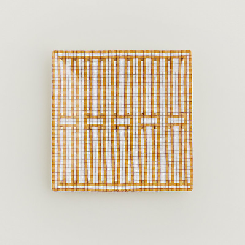 Mosaique au 24 gold square plate n°2 | Hermès USA