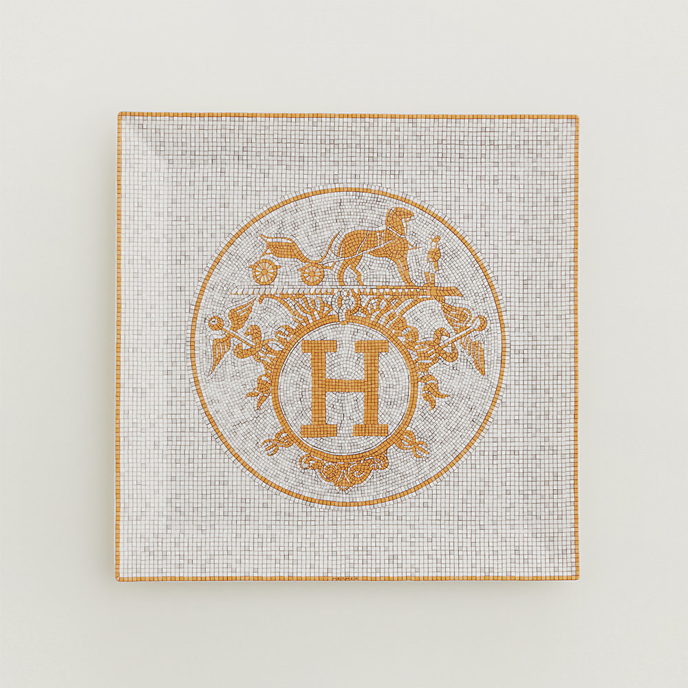 Mosaique au 24 gold square plate n°5 | Hermès USA
