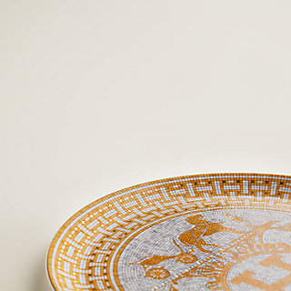 Mosaique au 24 gold tart platter | Hermès USA