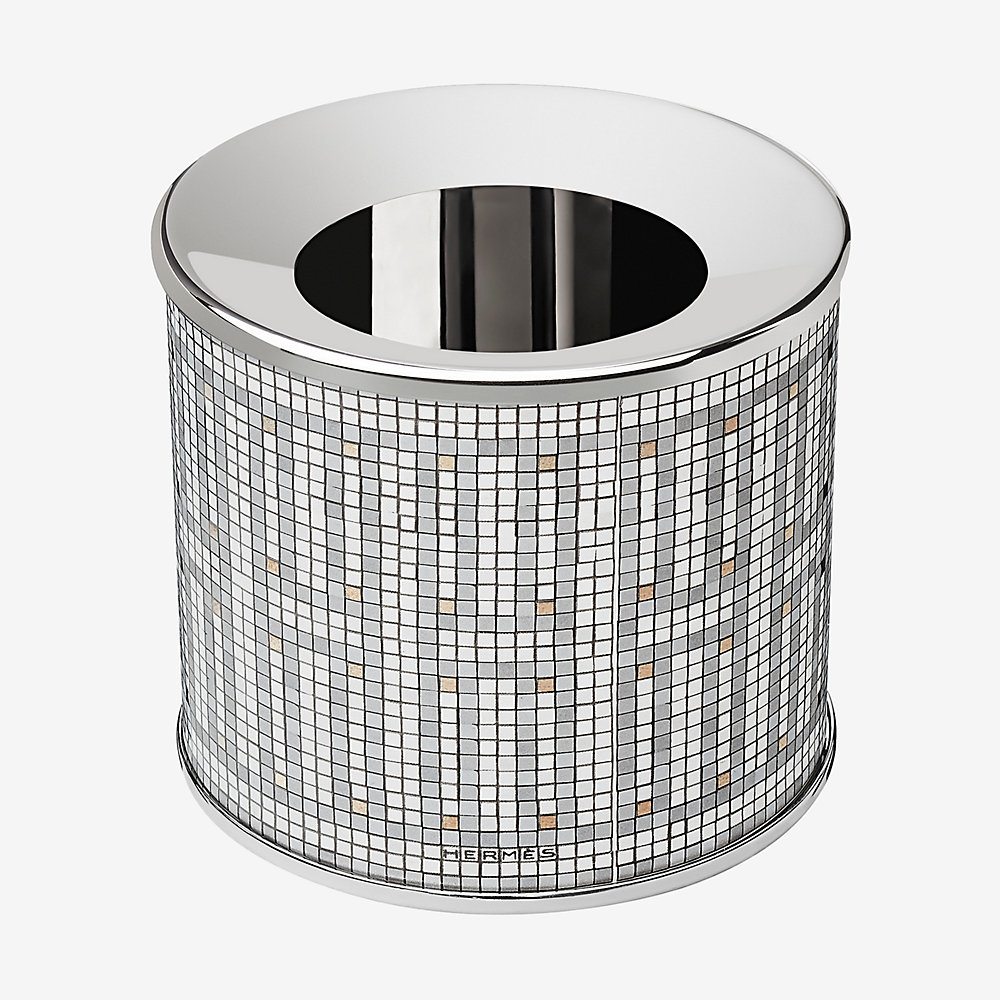 Mosaique au 24 platinum candle holder, large model Hermès Hong Kong SAR