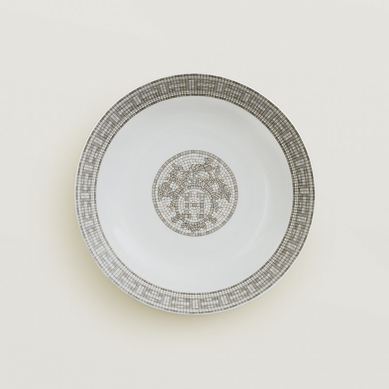 Mosaique au 24 platinum hollow dish | Hermès Canada