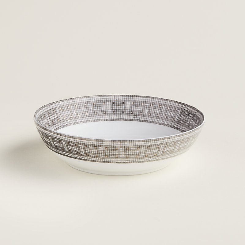 【HERMES】Mosaique au 24 platine パンチボウル 美しさと気品 Mosaique au 24 platinum hollow dish | Hermès USA