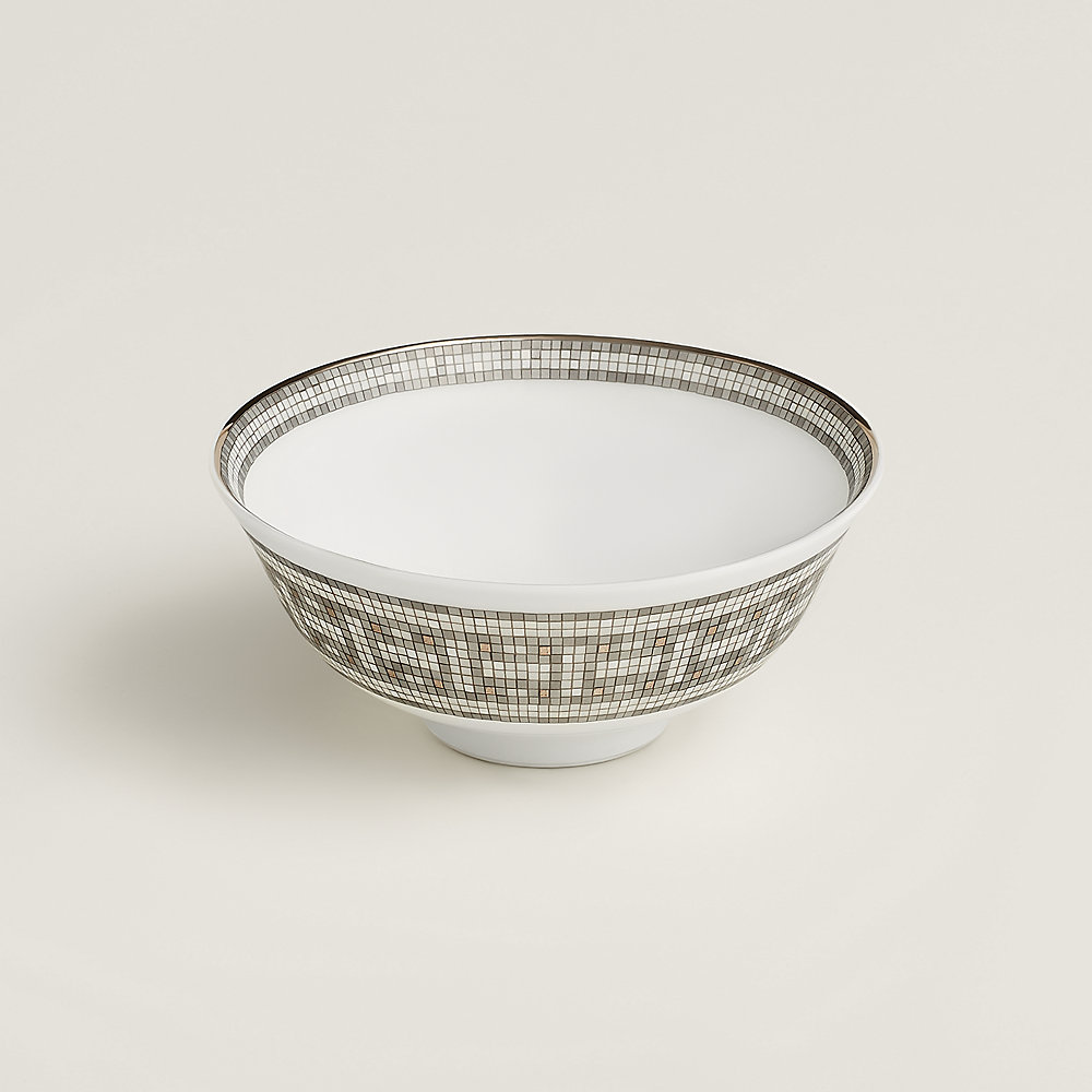 Mosaique au 24 platinum rice bowl | Hermès Thailand