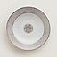 Mosaique au 24 platinum round deep platter, View: Worn, worn, view 1 of 3