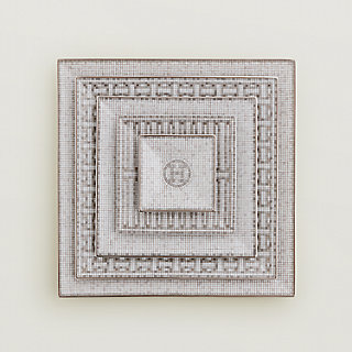 Hermes - Mosaique au 24 platinum set of 5 square plates (n°1 to 5)